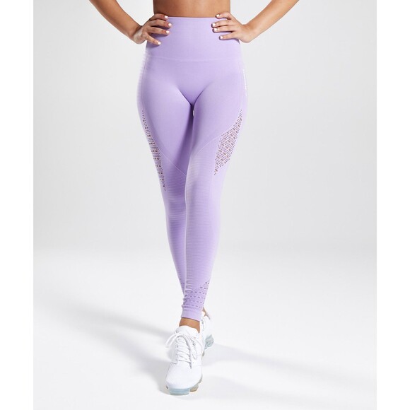 Gymshark Energy Seamless High-Waisted Leggings Lavender Size 2 - Picture 3 of 9